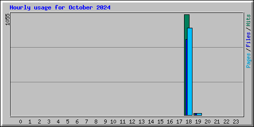 Hourly usage for October 2024