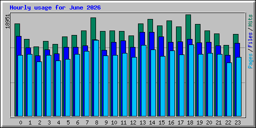 Hourly usage for June 2026