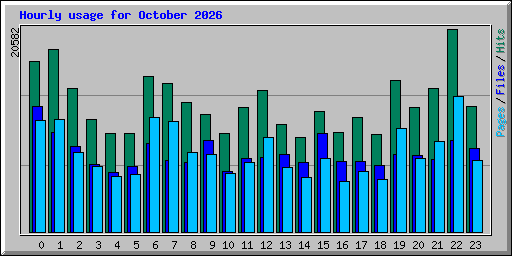 Hourly usage for October 2026